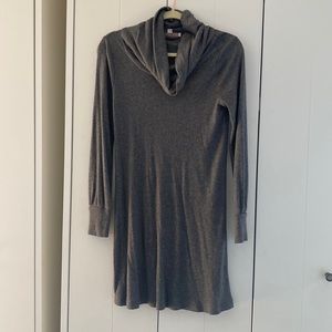 Grey sweater mini dress